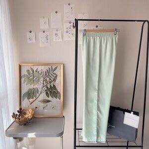 Women Brand New: Light Green Pajama Bottoms,Sleep Pants
